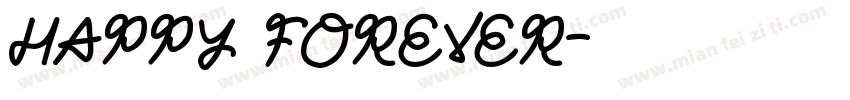 Happy forever字体转换